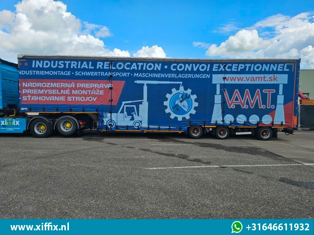 Semirremolque góndola rebajadas Meusburger 3-ass. Dieplader met huifopbouw / Naloop gestuurd: foto 11