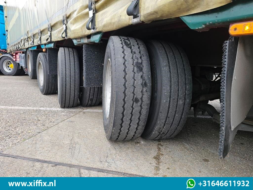 Meusburger 4-ass. Vlakke Mega oplegger met elektrische huifopbouw / 2x naloop ge  - Semirremolque plataforma/ Caja abierta: foto 4 Meusburger 4-ass. Vlakke Mega oplegger met elektrische huifopbouw / 2x naloop ge  - Semirremolque plataforma/ Caja abierta: foto 4