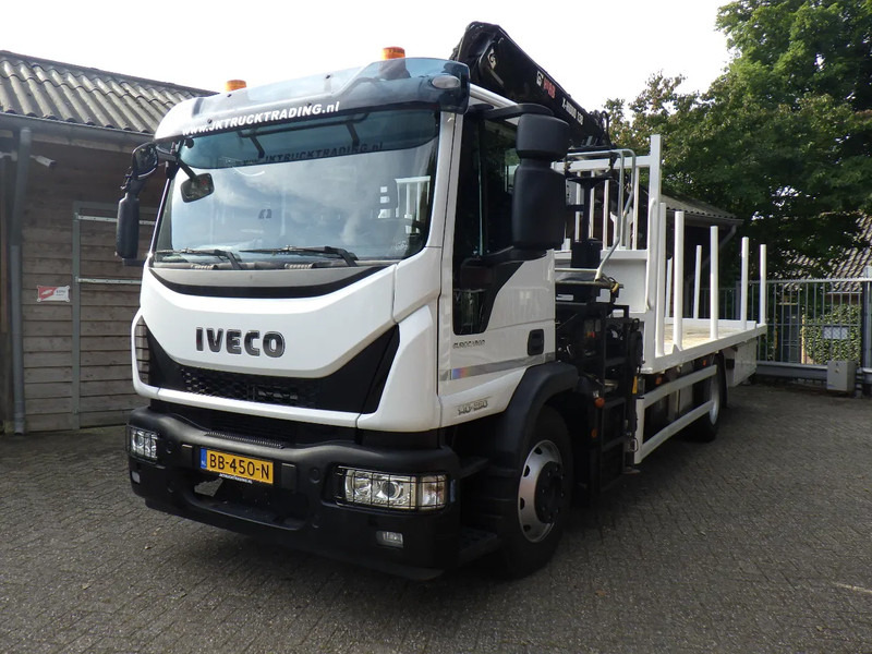 Iveco EuroCargo 140 250 / 6 cilinder / Manual / Bladgeveerd / Hiab X-HIDUO 158 / Radiografisch / Drilling / Winch - Camión grúa: foto 1 Iveco EuroCargo 140 250 / 6 cilinder / Manual / Bladgeveerd / Hiab X-HIDUO 158 / Radiografisch / Drilling / Winch - Camión grúa: foto 1
