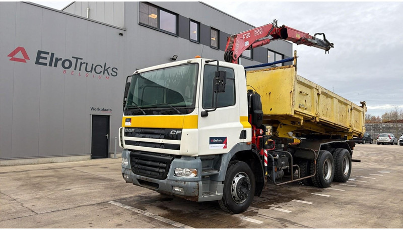 DAF CF 85.340 (EURO 3 / MANUAL GEARBOX / TOP CONDITION / BIG AXLE / STEEL SUSP. / FASSI F130 CRANE) - Camión volquete, Camión grúa: foto 1 DAF CF 85.340 (EURO 3 / MANUAL GEARBOX / TOP CONDITION / BIG AXLE / STEEL SUSP. / FASSI F130 CRANE) - Camión volquete, Camión grúa: foto 1