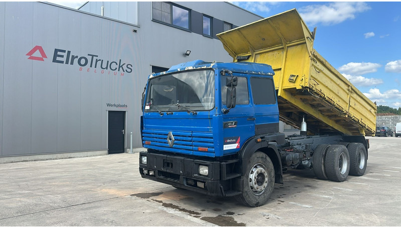 Renault G 330 Manager (GRAND PONT / LAMES / POMPE MANUELLE / MANUAL PUMP) - Camión volquete: foto 1 Renault G 330 Manager (GRAND PONT / LAMES / POMPE MANUELLE / MANUAL PUMP) - Camión volquete: foto 1