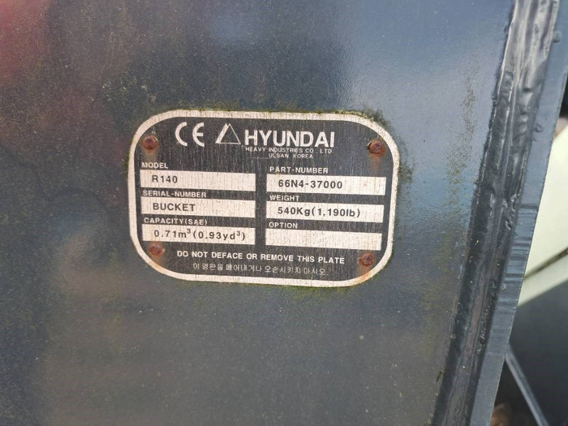 Hyundai Exacavator Digging Bucket 140, 6N4-37000 - Cazo para Maquinaria de construcción: foto 3 Hyundai Exacavator Digging Bucket 140, 6N4-37000 - Cazo para Maquinaria de construcción: foto 3