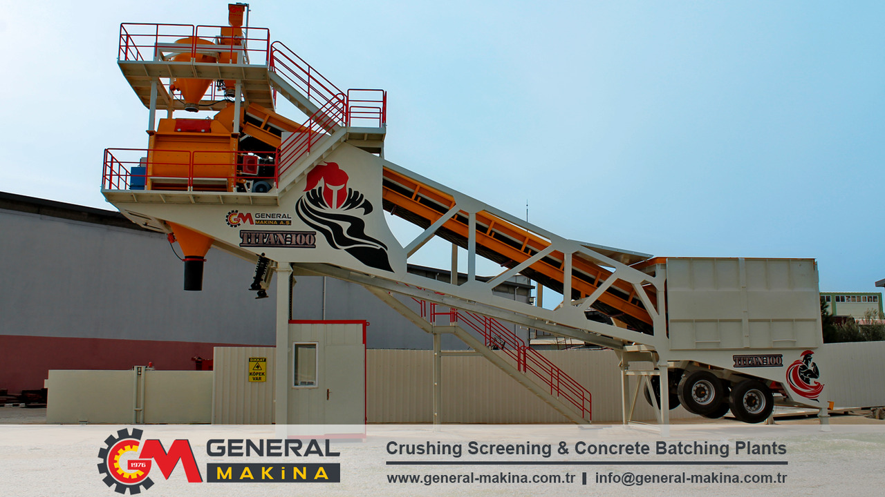 Planta de hormigón General Makina Titan 100 m3 Mobile Concrete Batching Plant: foto 7