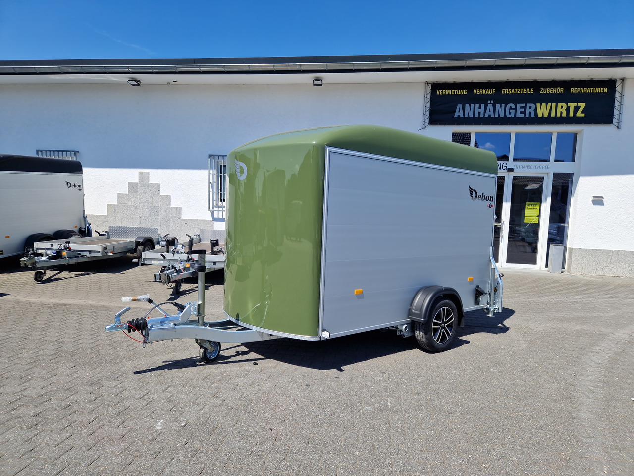 Remolque de coche Cargo Roadster 400 312x164x184cm Alu Poly green Alufelgen Aluboden Pullman 1300kg 100km/H: foto 21