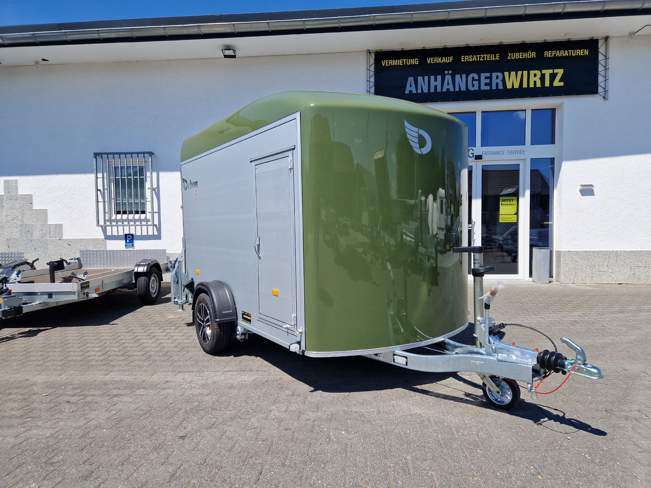 Remolque de coche Cargo Roadster 400 312x164x184cm Alu Poly green Alufelgen Aluboden Pullman 1300kg 100km/H: foto 19