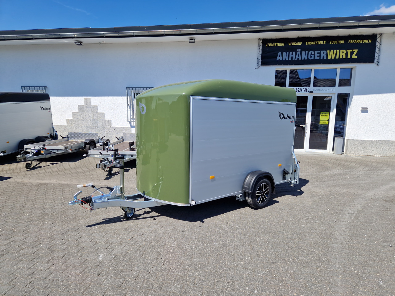 Remolque de coche Cargo Roadster 400 312x164x184cm Alu Poly green Alufelgen Aluboden Pullman 1300kg 100km/H: foto 18