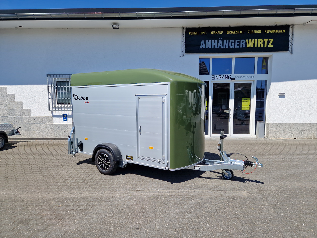 Remolque de coche Cargo Roadster 400 312x164x184cm Alu Poly green Alufelgen Aluboden Pullman 1300kg 100km/H: foto 11