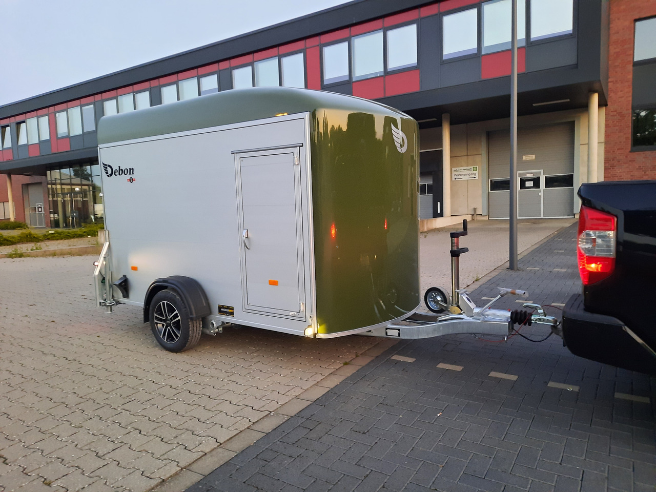 Remolque de coche Cargo Roadster 400 312x164x184cm Alu Poly green Alufelgen Aluboden Pullman 1300kg 100km/H: foto 16