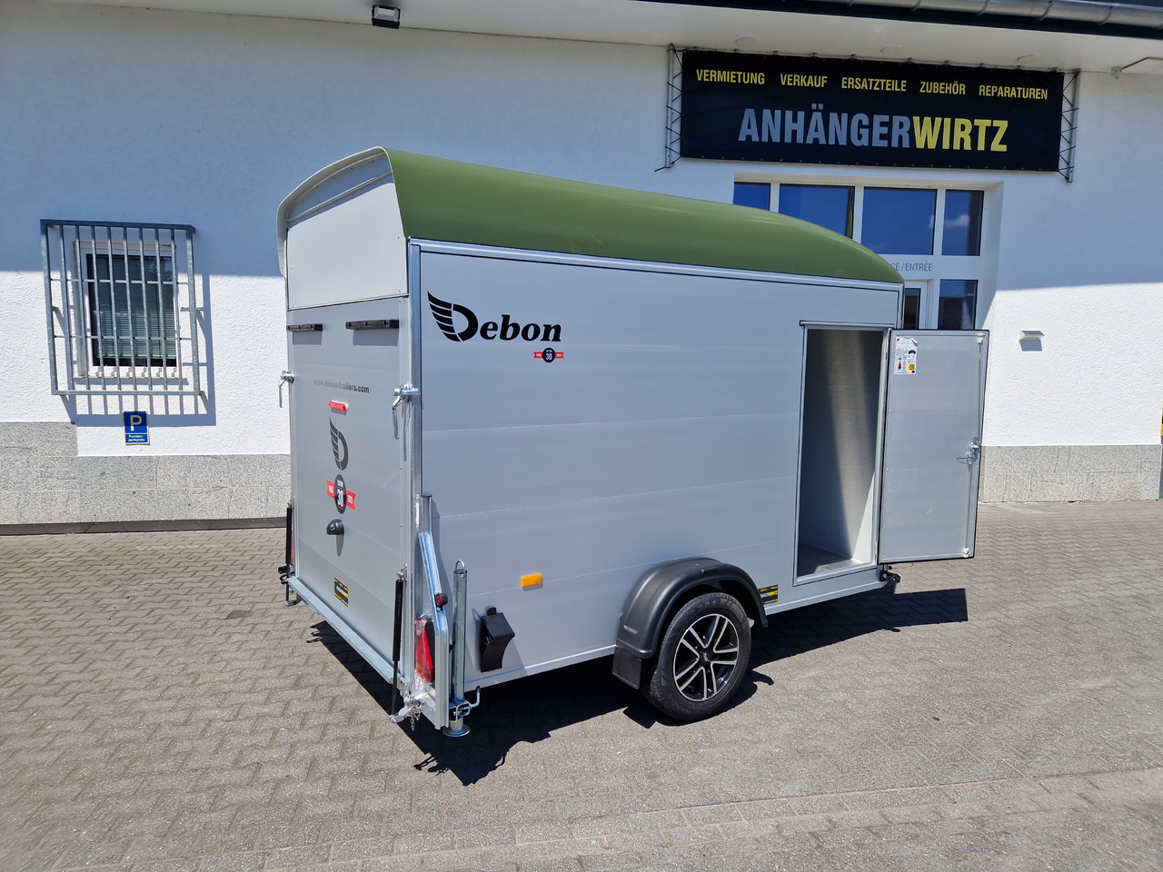 Remolque de coche Cargo Roadster 400 312x164x184cm Alu Poly green Alufelgen Aluboden Pullman 1300kg 100km/H: foto 9