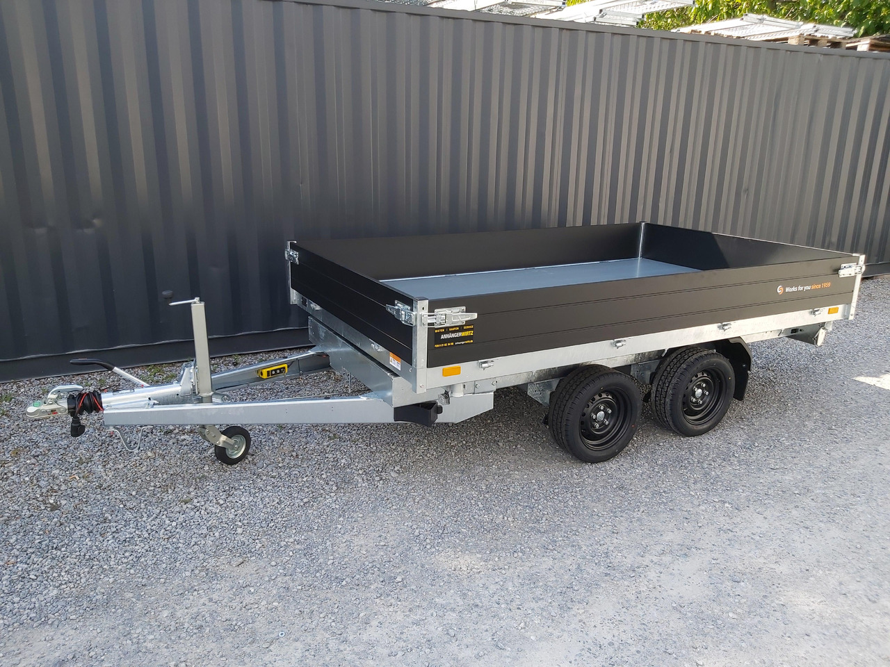 Remolque volquete Saris Kipper K3 306 184 2700 2 E 306x184x30cm black Edition Elektro 13" 2700kg Januar Aktion: foto 8