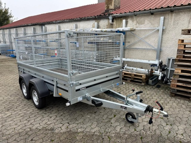Brenderup Tieflader 2300S Stahl mit Laubgitter, 2,0 to. 3010x1530x400mm - Remolque de coche: foto 1 Brenderup Tieflader 2300S Stahl mit Laubgitter, 2,0 to. 3010x1530x400mm - Remolque de coche: foto 1