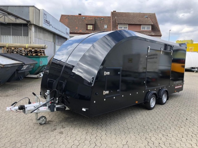 Brian James Race Transporter 4, schwarz 100 km/h RT4 384-1060, 5500 x 2120 mm, 3,5 to. - Remolque portavehículos: foto 4 Brian James Race Transporter 4, schwarz 100 km/h RT4 384-1060, 5500 x 2120 mm, 3,5 to. - Remolque portavehículos: foto 4