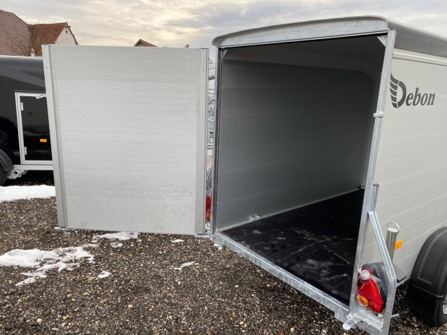 Remolque caja cerrada Cheval Liberte Debon C255 Alu +​ Türe 1300 kg, 100 km/h, 255x125x155cm: foto 12