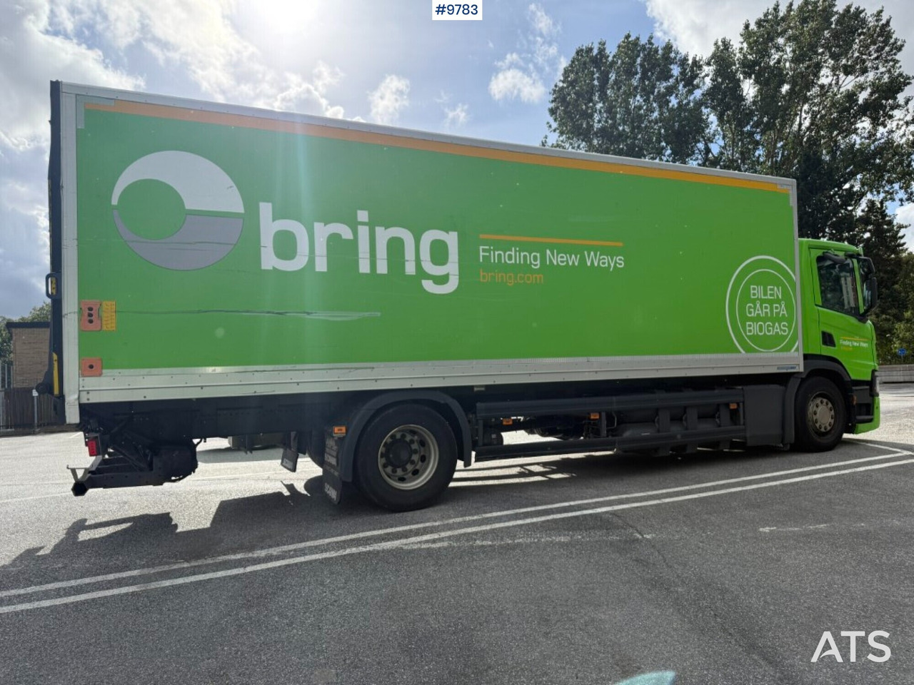 Camión caja cerrada Box truck Scania P280 gas-powered: foto 9