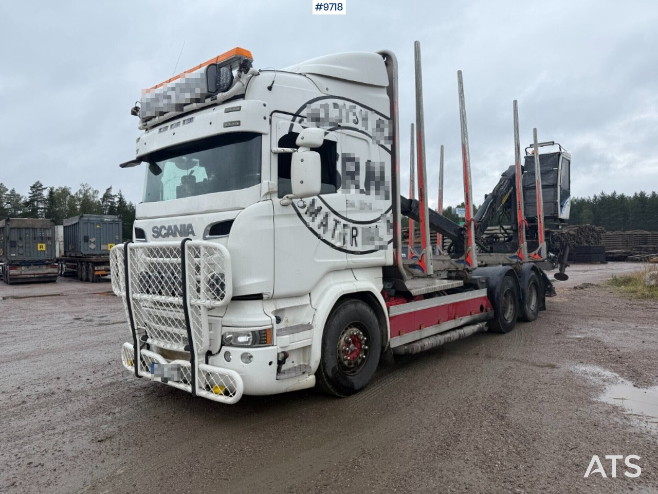Log truck Scania R520 with crane - Camión forestal, Camión grúa: foto 1 Log truck Scania R520 with crane - Camión forestal, Camión grúa: foto 1