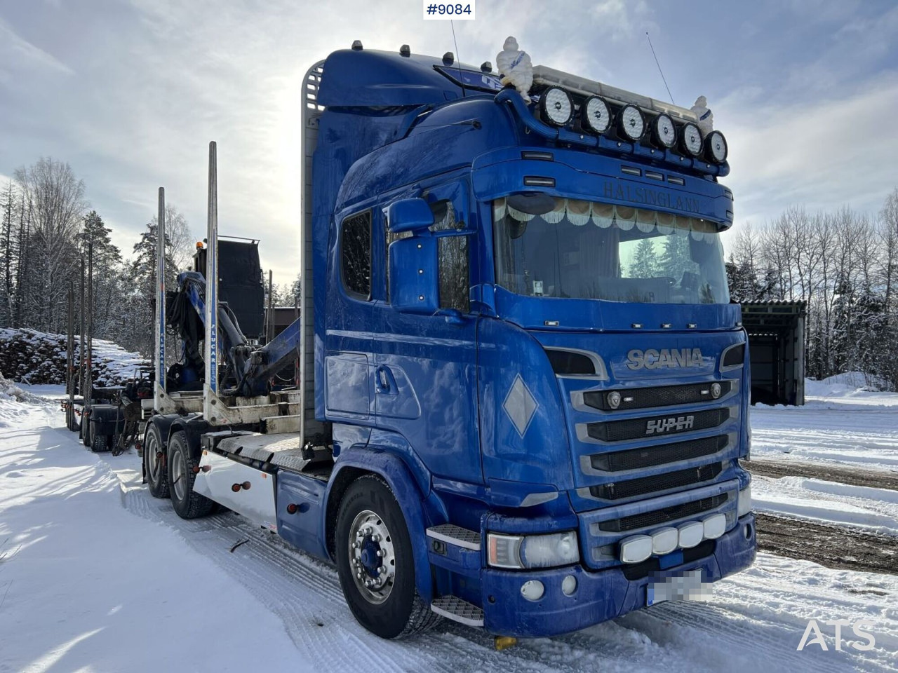 SCANIA R580 6X4 Logging truck with crane (VIDEO) - Camión forestal: foto 2 SCANIA R580 6X4 Logging truck with crane (VIDEO) - Camión forestal: foto 2