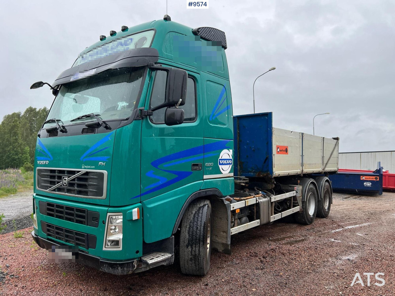 Volvo FH 520 6X4 Quick lock with flatbed - Camión caja abierta: foto 1 Volvo FH 520 6X4 Quick lock with flatbed - Camión caja abierta: foto 1