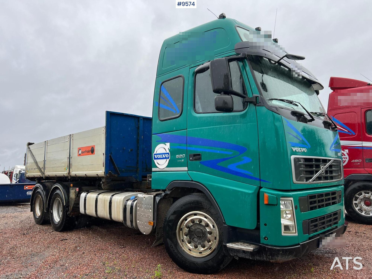 Volvo FH 520 6X4 Quick lock with flatbed - Camión caja abierta: foto 2 Volvo FH 520 6X4 Quick lock with flatbed - Camión caja abierta: foto 2