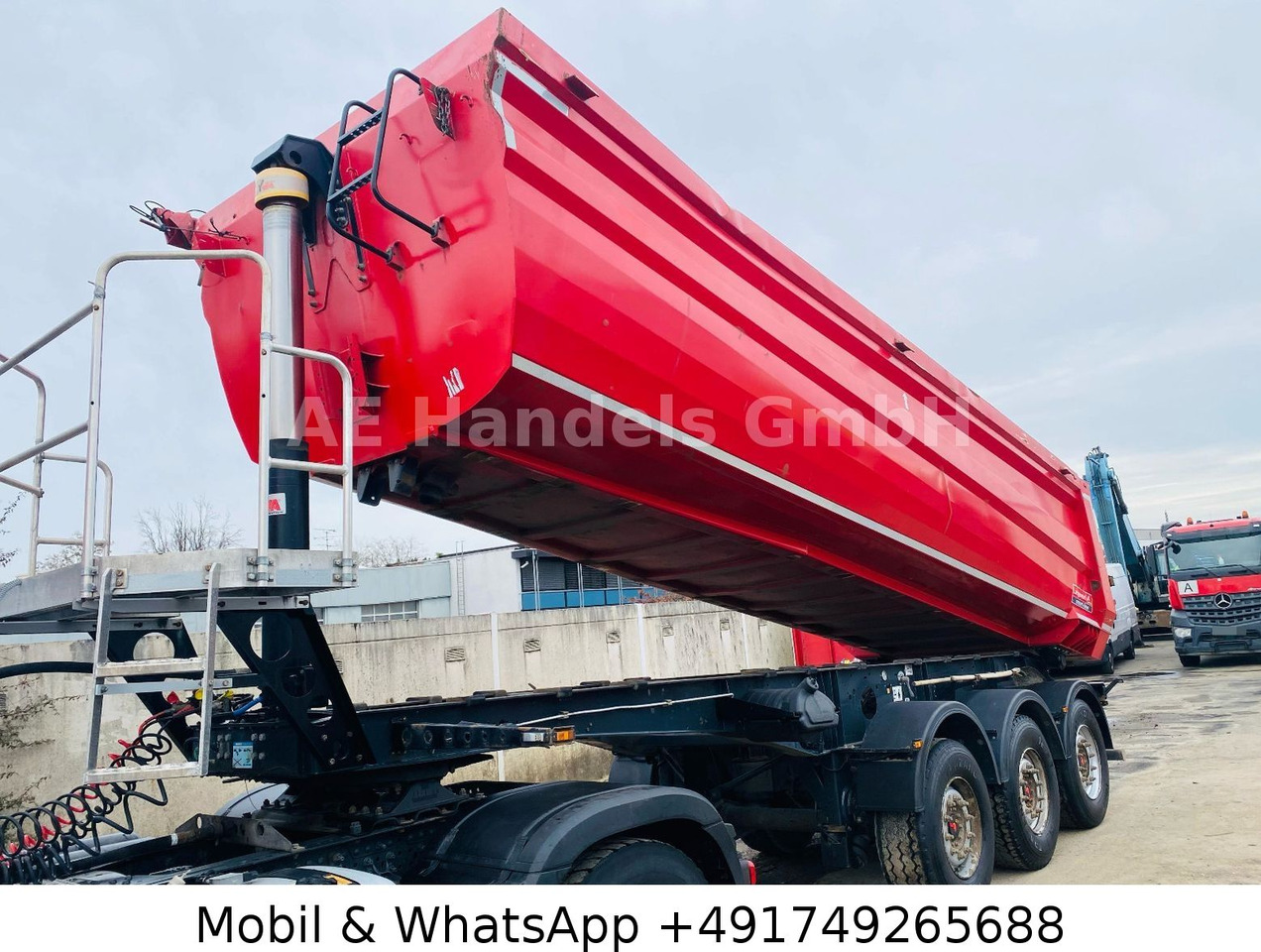 Semirremolque volquete Langendorf NW-3 Stahl *26m³/1.Liftachse/Podest/Rollplane: foto 1