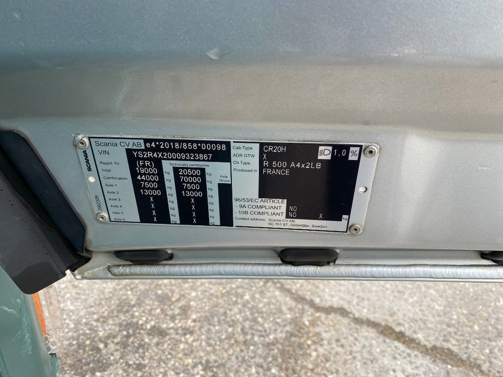 Cabeza tractora Scania R500 A4x2LB/RETARDER -1er Main endommagé: foto 7 Cabeza tractora Scania R500 A4x2LB/RETARDER -1er Main endommagé: foto 7