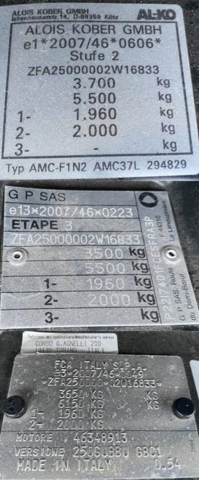 Autocaravana integral Fiat DUCATO MAXI 160 Multijet 2,2D/PILOTE G741endommagé: foto 9