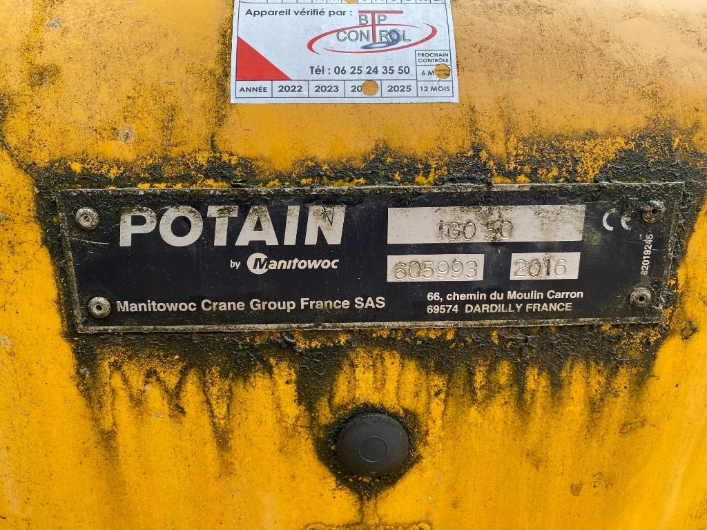 Grúa automontante Potain IGO 50 /Origine Française-Certificat CE endommagé: foto 8