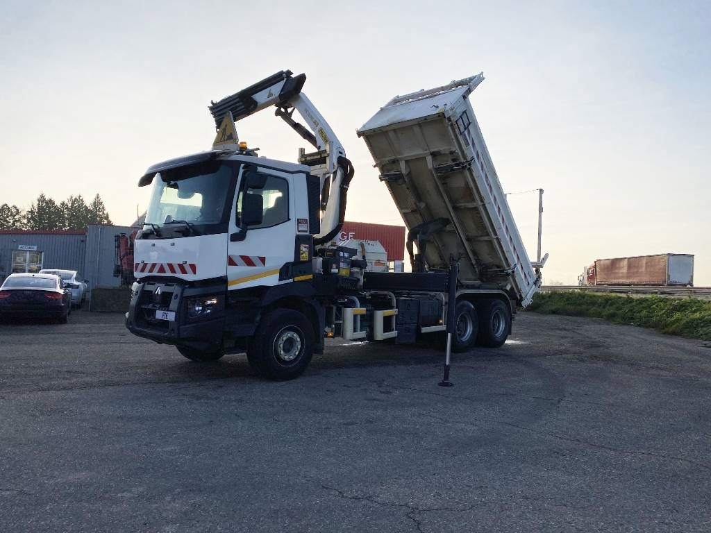 Renault C430 Dti11-Palfinger PK19.001/Tri-Benne endommagé - Camión volquete: foto 2 Renault C430 Dti11-Palfinger PK19.001/Tri-Benne endommagé - Camión volquete: foto 2