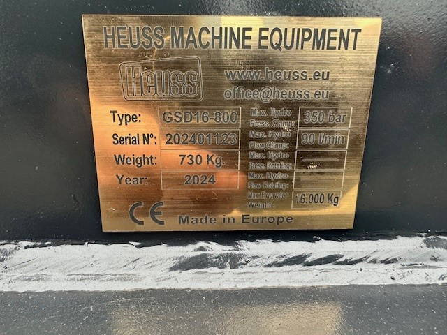Overige NEW Heuss Grijper CW30 800mm Nieuw 2024 Grab - Pinza de manipulación: foto 4 Overige NEW Heuss Grijper CW30 800mm Nieuw 2024 Grab - Pinza de manipulación: foto 4