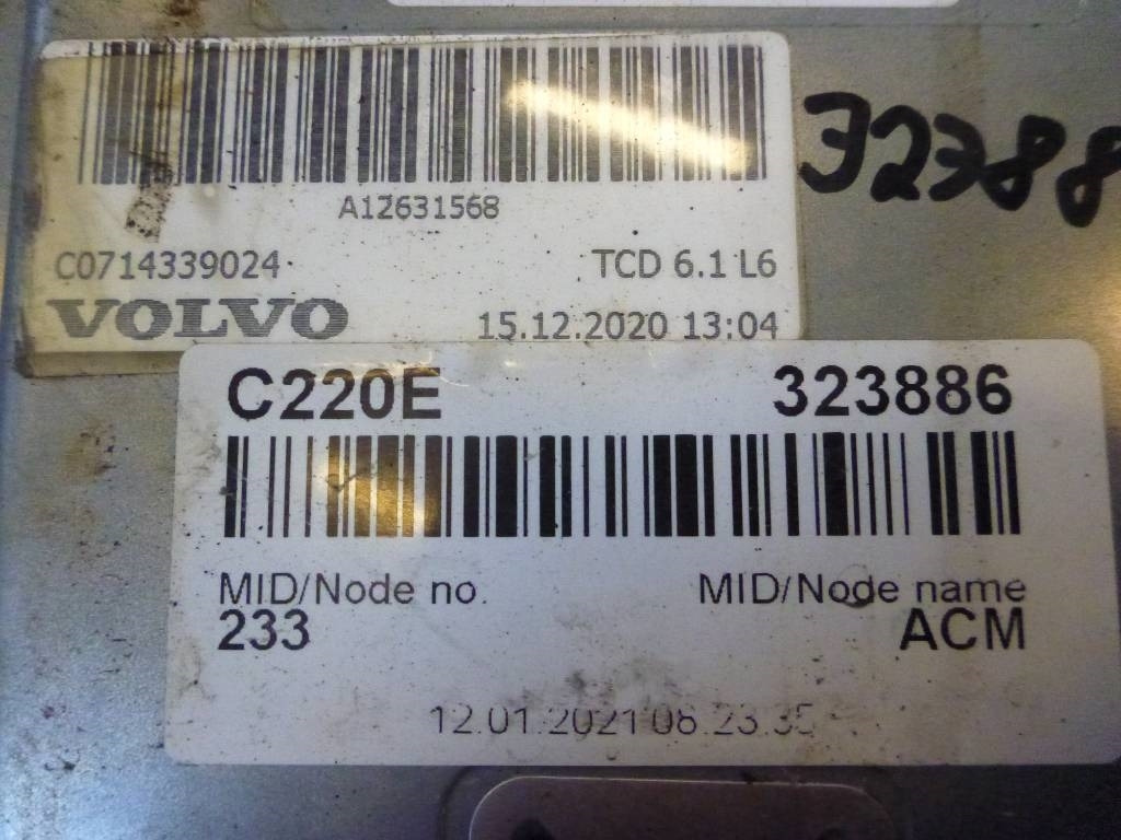 Volvo L 220 E, Motorstyrenhet, 60100015 - Sistema eléctrico para Maquinaria de construcción: foto 3 Volvo L 220 E, Motorstyrenhet, 60100015 - Sistema eléctrico para Maquinaria de construcción: foto 3