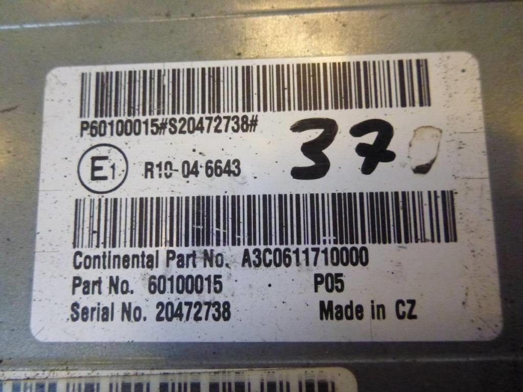 Volvo L 220 E, Motorstyrenhet, 60100015 - Sistema eléctrico para Maquinaria de construcción: foto 2 Volvo L 220 E, Motorstyrenhet, 60100015 - Sistema eléctrico para Maquinaria de construcción: foto 2