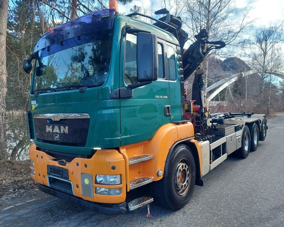 MAN TGS 35.480 8x4, E5, Fassi F235CXP Kran+Abroll MAN TGS 35.480 8x4, E5, Fassi F235CXP Kran+Abroll - Camión grúa, Camión multibasculante: foto 2 MAN TGS 35.480 8x4, E5, Fassi F235CXP Kran+Abroll MAN TGS 35.480 8x4, E5, Fassi F235CXP Kran+Abroll - Camión grúa, Camión multibasculante: foto 2