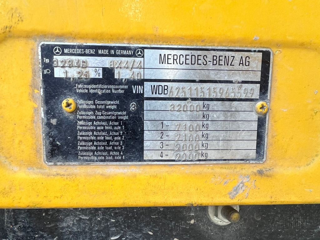 Leasing de Mercedes-Benz 3234B 8x4, E1, PUMI, Putzmeister 21m  Mercedes-Benz 3234B 8x4, E1, PUMI, Putzmeister 21m: foto 12