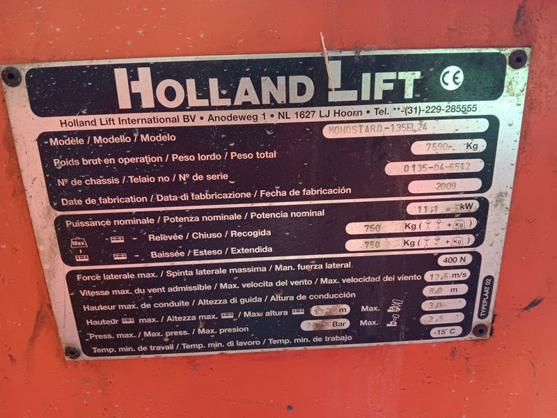 HOLLANDLIFT Q135 EL24 - Plataforma de tijeras: foto 5 HOLLANDLIFT Q135 EL24 - Plataforma de tijeras: foto 5