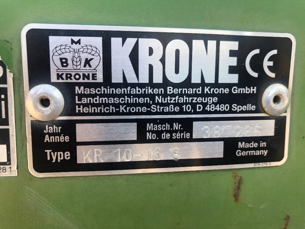 Krone KR 10-16 Dismantled: spare parts - Rotoempacadora: foto 3 Krone KR 10-16 Dismantled: spare parts - Rotoempacadora: foto 3