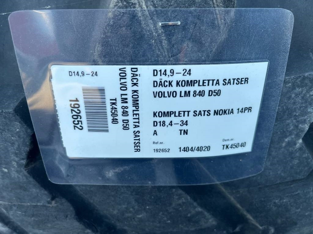 Nokian 18,4-34 14,9-24 till Volvo Bm 840 841 - Neumático para Maquinaria de construcción: foto 2 Nokian 18,4-34 14,9-24 till Volvo Bm 840 841 - Neumático para Maquinaria de construcción: foto 2