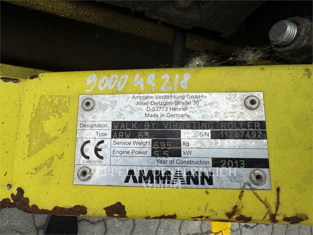 Ammann ARW 65 - Mini compactadora: foto 3 Ammann ARW 65 - Mini compactadora: foto 3