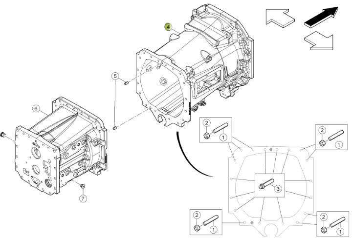 Claas Arion 630 - skrzynia biegów - obudowa 6005031573 - Caja de cambios para Maquinaria agrícola: foto 1 Claas Arion 630 - skrzynia biegów - obudowa 6005031573 - Caja de cambios para Maquinaria agrícola: foto 1