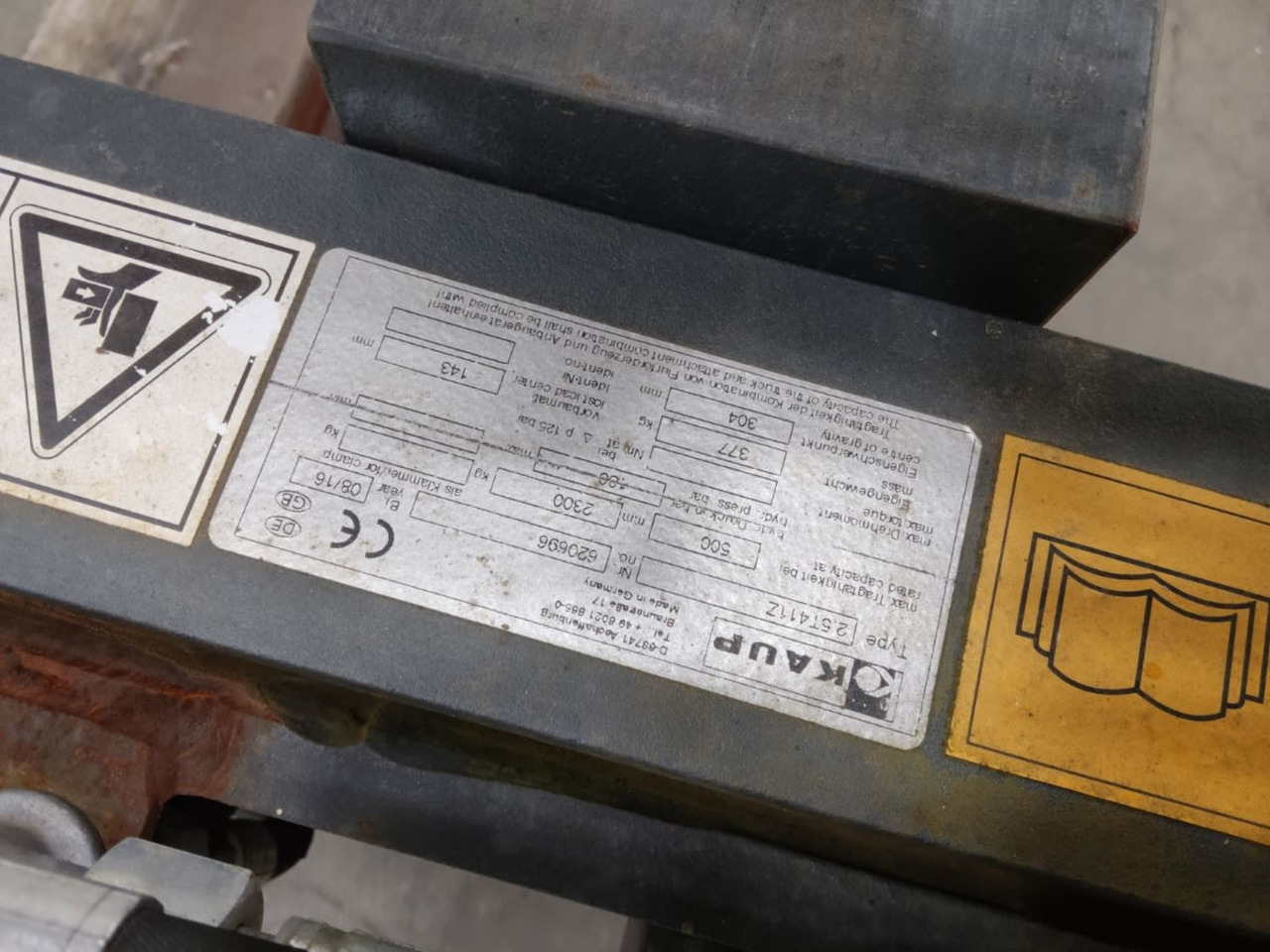 Kaup 25T4112 - Implemento para Equipo de manutención: foto 4 Kaup 25T4112 - Implemento para Equipo de manutención: foto 4