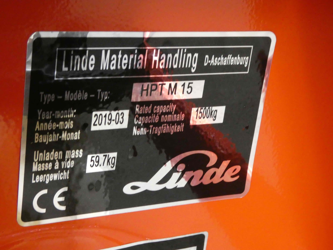 Linde 2x HPTM15/565mm - Transpaleta: foto 2 Linde 2x HPTM15/565mm - Transpaleta: foto 2