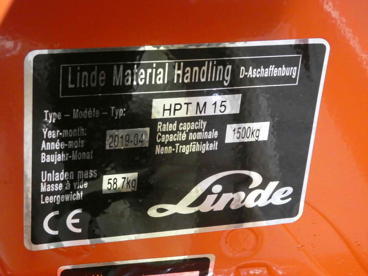 Linde 3x HPTM15/490mm - Transpaleta: foto 2 Linde 3x HPTM15/490mm - Transpaleta: foto 2