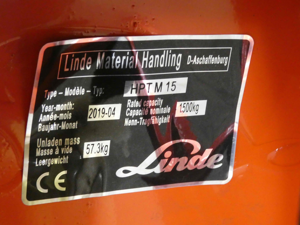 Linde 4x HPTM15High/350mm - Transpaleta: foto 2 Linde 4x HPTM15High/350mm - Transpaleta: foto 2