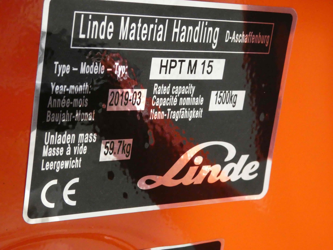 Linde 8x HPTM15/565mm - Transpaleta: foto 2 Linde 8x HPTM15/565mm - Transpaleta: foto 2