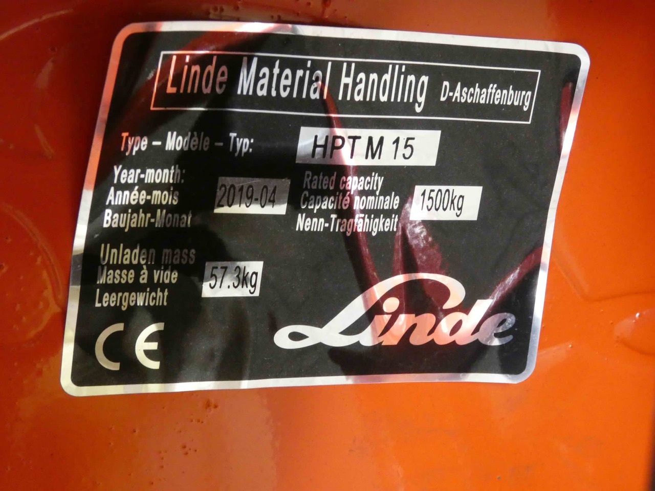 Linde 8x HPTM15High/350mm - Transpaleta: foto 2 Linde 8x HPTM15High/350mm - Transpaleta: foto 2