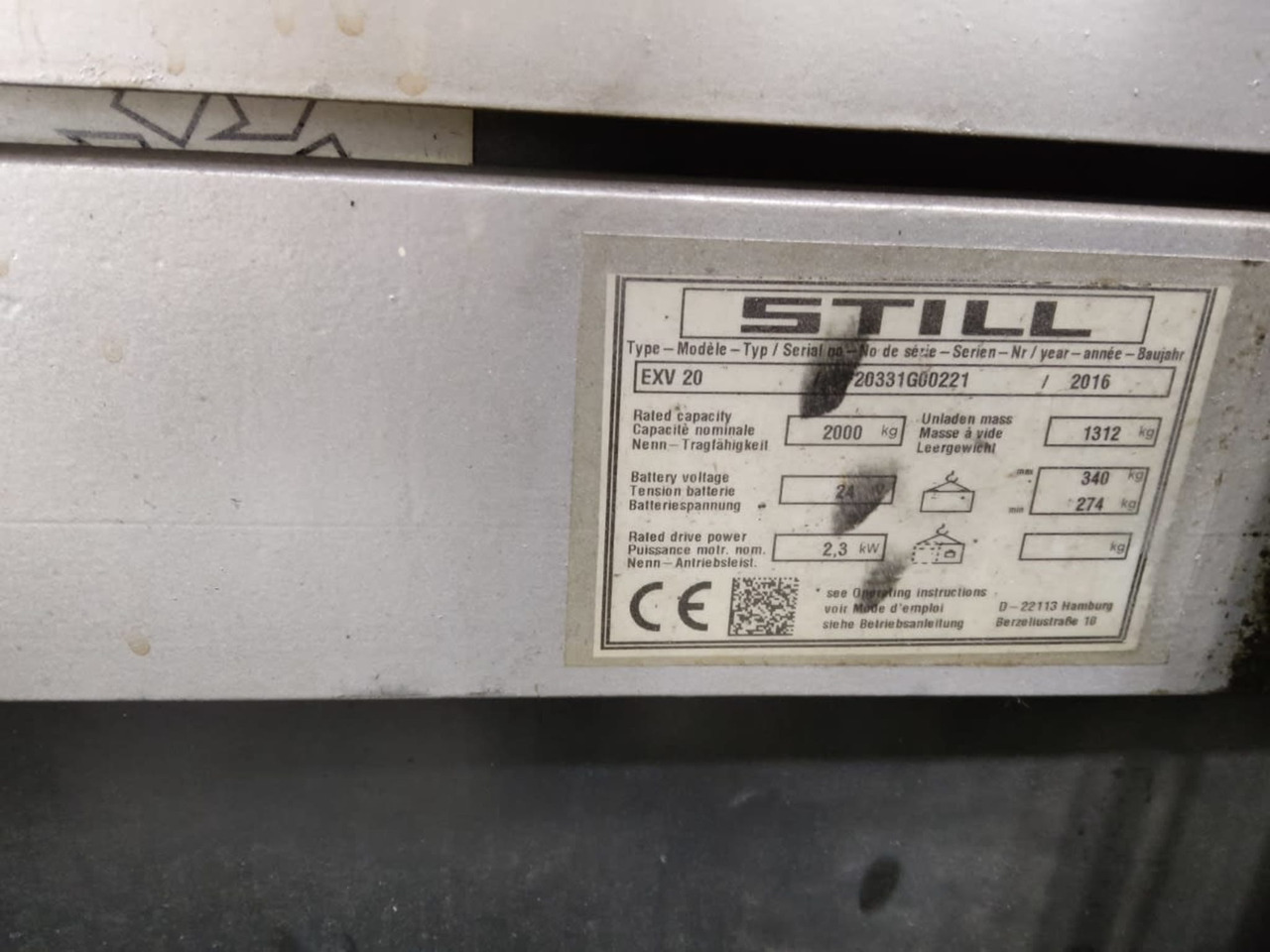 STILL EXV20 - Apilador: foto 5 STILL EXV20 - Apilador: foto 5