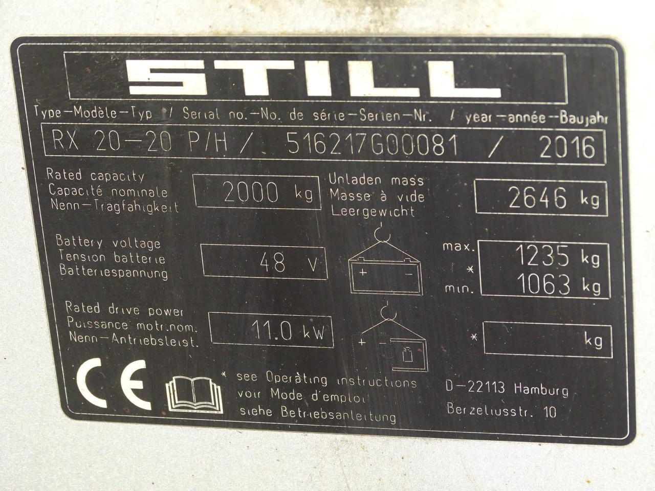 STILL RX20-20P/H - Carretilla elevadora eléctrica: foto 5 STILL RX20-20P/H - Carretilla elevadora eléctrica: foto 5