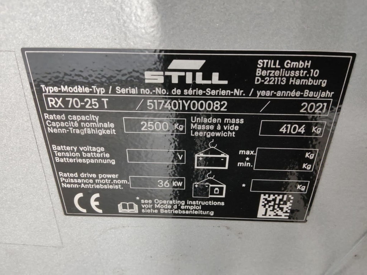 STILL RX70-25T - Carretilla elevadora de gas: foto 5 STILL RX70-25T - Carretilla elevadora de gas: foto 5