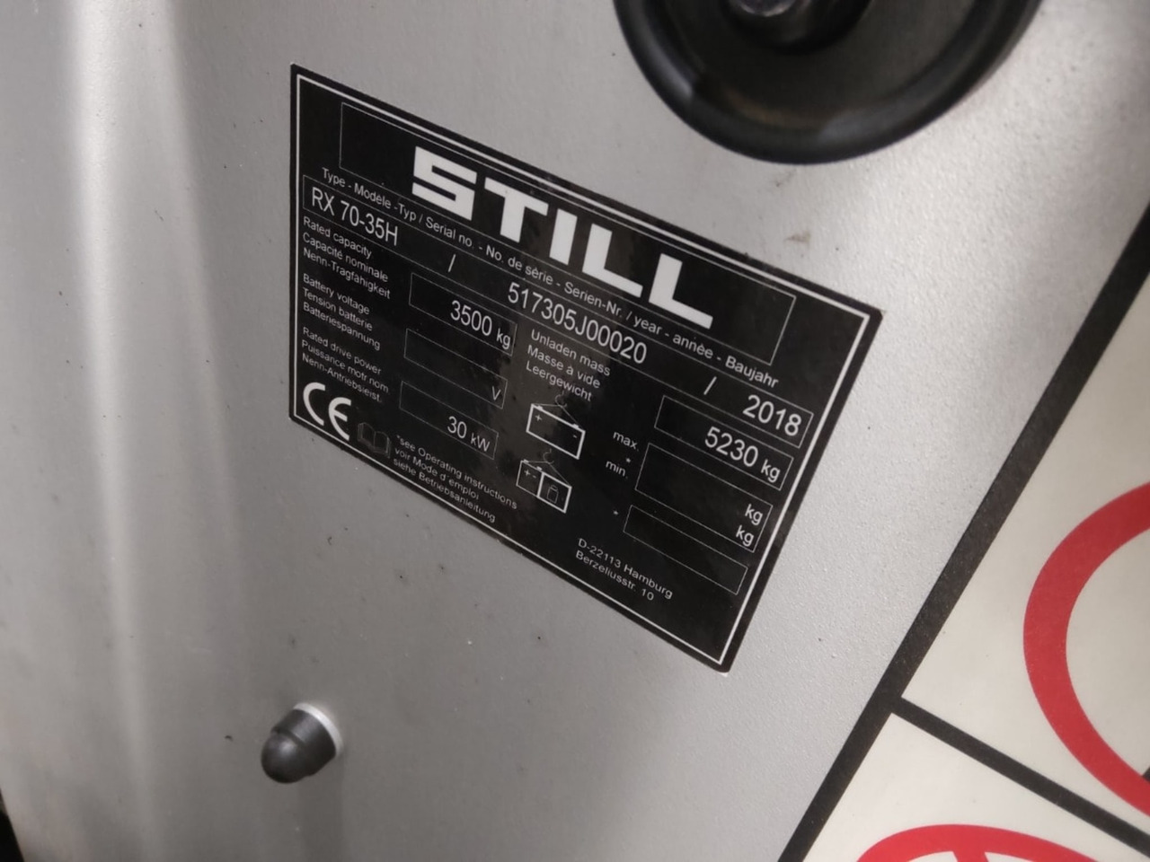 STILL RX70-35H - Carretilla elevadora diésel: foto 5 STILL RX70-35H - Carretilla elevadora diésel: foto 5