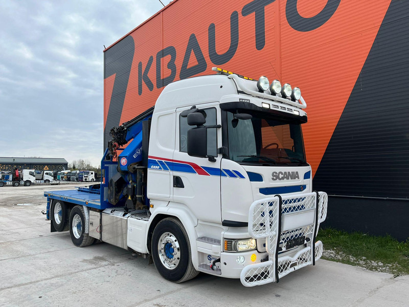 Scania G 490 6x2 HMF 5020 K6 + JIB / RETARDER - Cabeza tractora: foto 4 Scania G 490 6x2 HMF 5020 K6 + JIB / RETARDER - Cabeza tractora: foto 4
