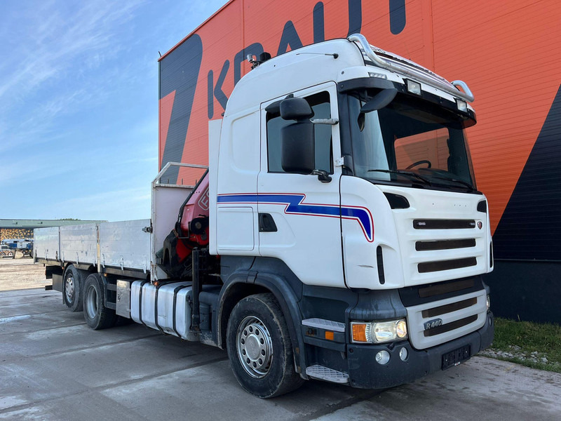 Scania R 440 6x2*4 FASSI F260XP / PLATFORM L=6760 mm - Camión caja abierta, Camión grúa: foto 4 Scania R 440 6x2*4 FASSI F260XP / PLATFORM L=6760 mm - Camión caja abierta, Camión grúa: foto 4