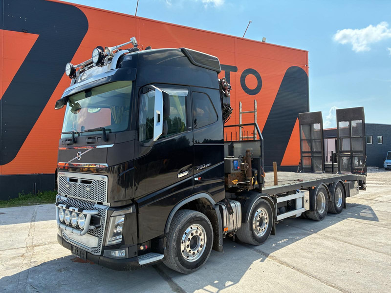 Volvo FH 16 750 8x4 HMF2620K-5 / WINCH / PLATFORM L=7100 mm - Camión caja abierta, Camión grúa: foto 2 Volvo FH 16 750 8x4 HMF2620K-5 / WINCH / PLATFORM L=7100 mm - Camión caja abierta, Camión grúa: foto 2